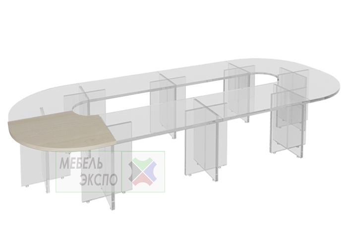 картинка Столешница модульного стола полукр от магазина мебельэкспо