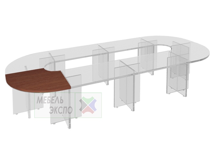 картинка Столешница модульного стола полукр от магазина мебельэкспо