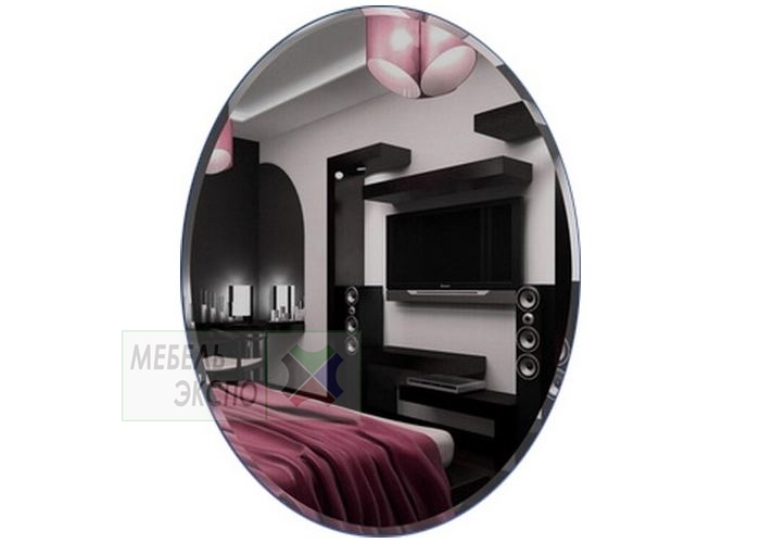 картинка Зеркало настенное Сельетта-3 (Овал 600х450) от магазина мебельэкспо